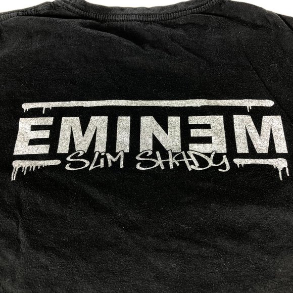 Eminem The Marshall Mathers LP 2 Men's Medium Black Graphic Print Slim Shady Tee - Picture 7 of 10